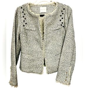 Line & Dot Tweed Jacket